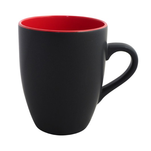 Matte Berlin Mugs Black Red